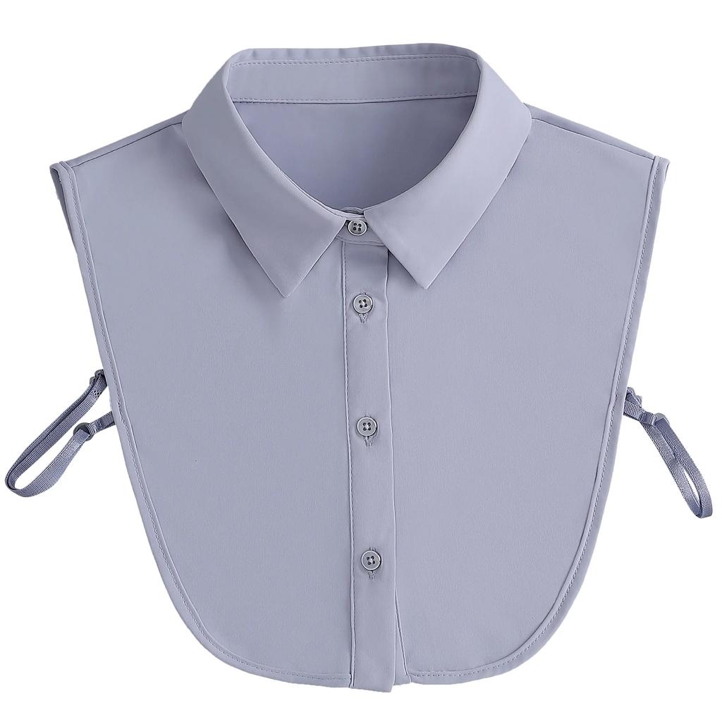 Perfect Match Women Business Fake Collar Girls Lapel Half Shirt Detachable Collar Formal Suit Lapel False Collar Removable Half Shirt Fuax Col