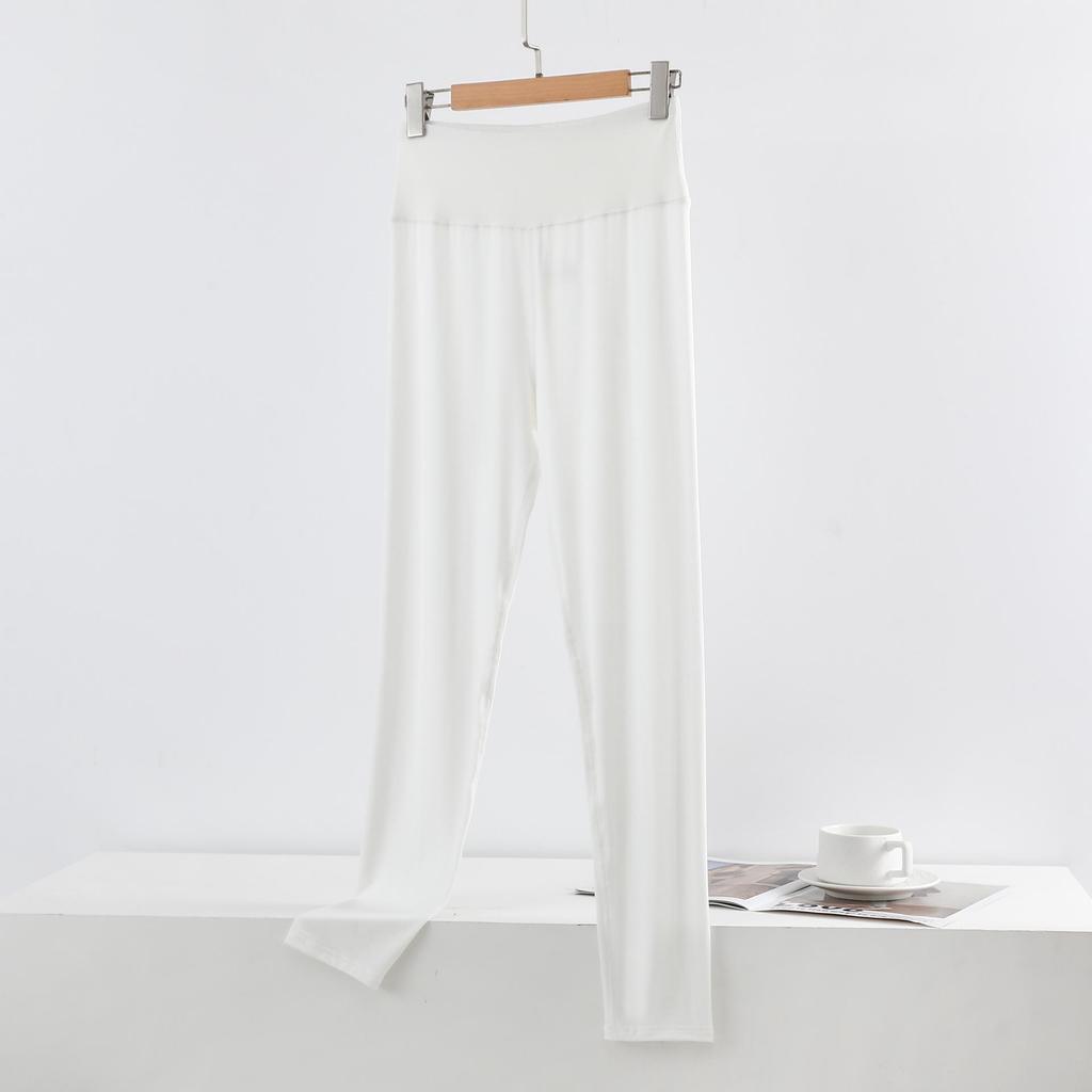 Women's High-Waisted Modal Leggings - Slimming, Skin-friendly, Plus Size, Form-fitting Pants for Spring and Autumn.