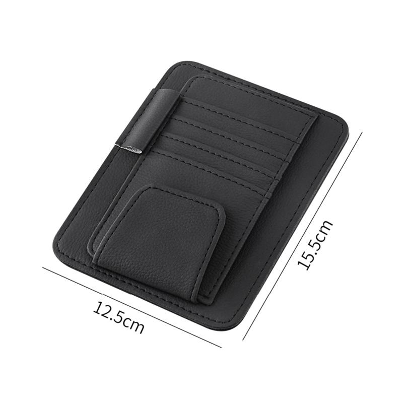 Car Sun Visor Point Organizer Storage Pocket Pouch Bag IC Card Glasses Storage Holder Clip Stowing Tidying Auto Car Accessories