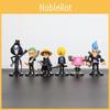 Stylish Black Outfit One Piece Luffy Zoro Pvc Figurine Collection Cake Topper Set