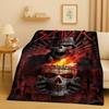 HD Slayer Thrash Metal Rcck Music Band Sign Flannel Blanket,Ultra Soft Warm Plush Throw for Home Bedroom Bed Sofa Cover Gift Kid