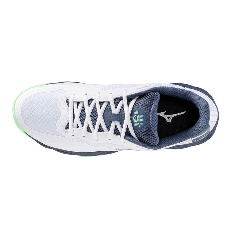 Mizuno Wave Enforce Court Comfortable Shock Absorption Durable Support Low Top Tennis Shoes Unisex Sneaker White 61GA243237