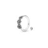 New 925 Sterling Silver Infinity Gloves Gem Pendant Flower Charm Bead Fit Original Fashion Bracelet Women Jewelry Making