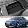 For BYD Sealion 7 2024 2025 Storage Box Car Tray Cup Box Anti-slip Pad Organizers Interior Accessories Tidying Black