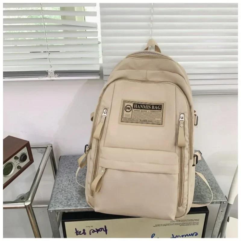 Large capacity satchel for student course bag  elegant and versatile for female students