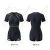 One-piece Boxer Swimsuit Women's Swimming Pool Racing Sports Surfing Suit Conservative Hot Large Size