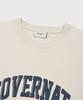COVERNAT Arch Logo Layered Long Sleeve Ecru