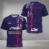 Multi Brand Sponsor Starvie Lok Stiga Print Padel Competition T-Shirt, Men Women Quick Dry Breathable Padel Training Casual Tee