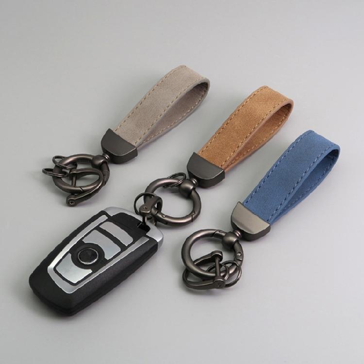 Outdoor Antiloss keychain Rings Simple PU Leather Keychain Women Men Car Keyring Antilost Key Holder Key Chain