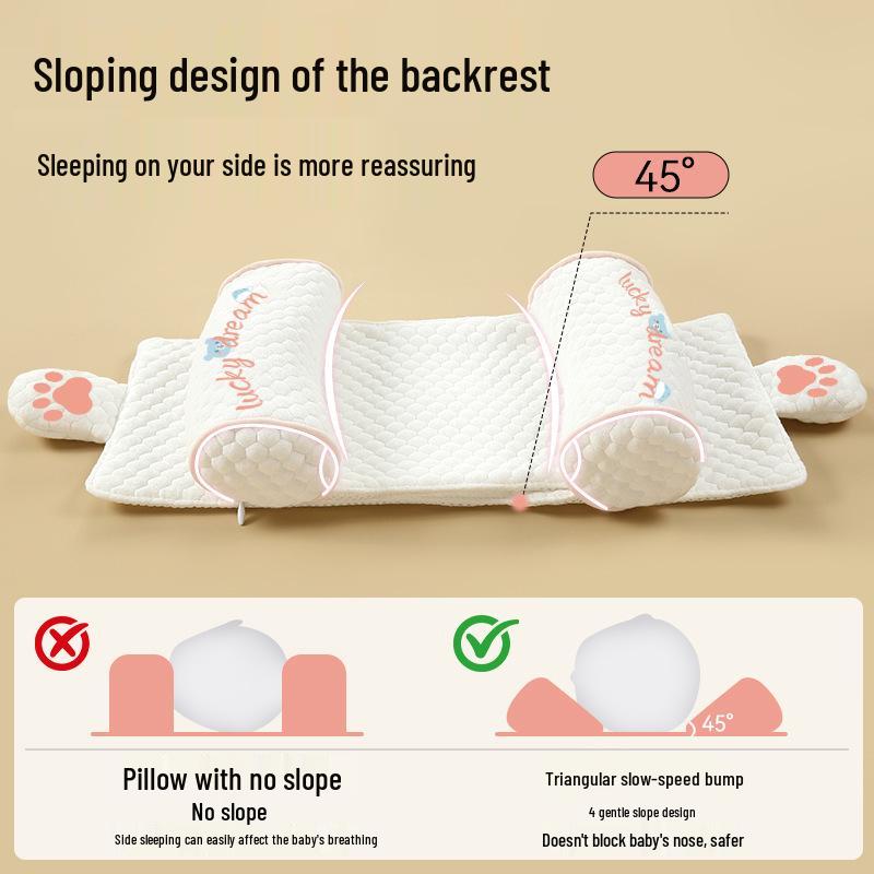 Oreiller pour bébé réglable anti-tête plate (0-6 Mois+) pour les Nouveau-nés