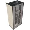 Modular Fireplace KRATKI FLOKI BOX Left 8 kW Ø 160 Quartz Sinter FOKOS SALE Black Thermotec