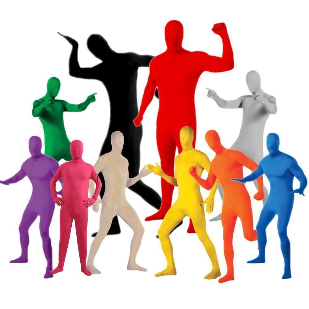 Spandex Suit Kid Adult Zentai Invisibility Cloak Skin Tight Bodysuit Full Body Suit  Boy