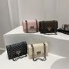 Luxury Letter Print Crossbody Shoulder Bag,Chain Buckle Compact Chic Women Sling Bag,Lady Vintage Casual Persalized Square Bag