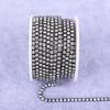 Electroplated Rhinestone Drill Chain: Single Row Metal Claw Chain for DIY Costume Accessories