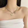 Cute Enamel Pony Pendant Necklace Trendy Blogger Inspired Jewelry Gift Sweet Style Layering Chain For Women