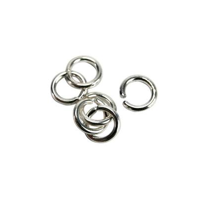 MégaCréa DIY - Round Broken Rings 7 Mm Silver 100 Pieces