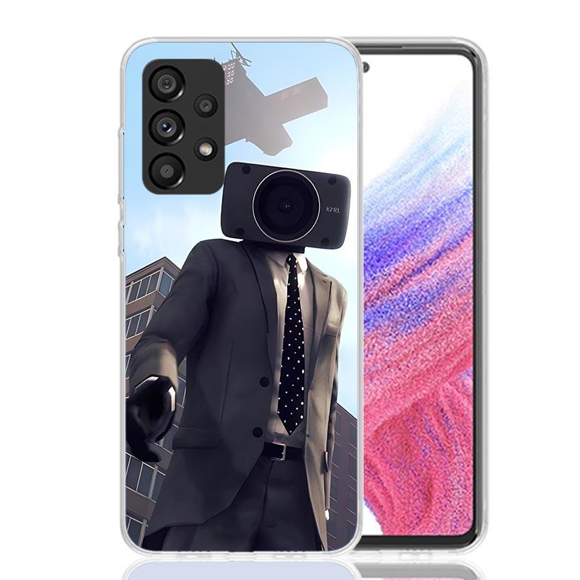 S-Skibidi Toilet Mobile Cell Phone Case For Samsung Galaxy A17 A16 A14 A15 A13 A57 A56 A54 A55 A53 A37 A36 A34 A35 A33 A26 A24 A