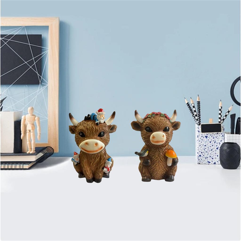 Cattle Home Outdoor Garden Ornaments Dining Table Family Porch Decoration Gift