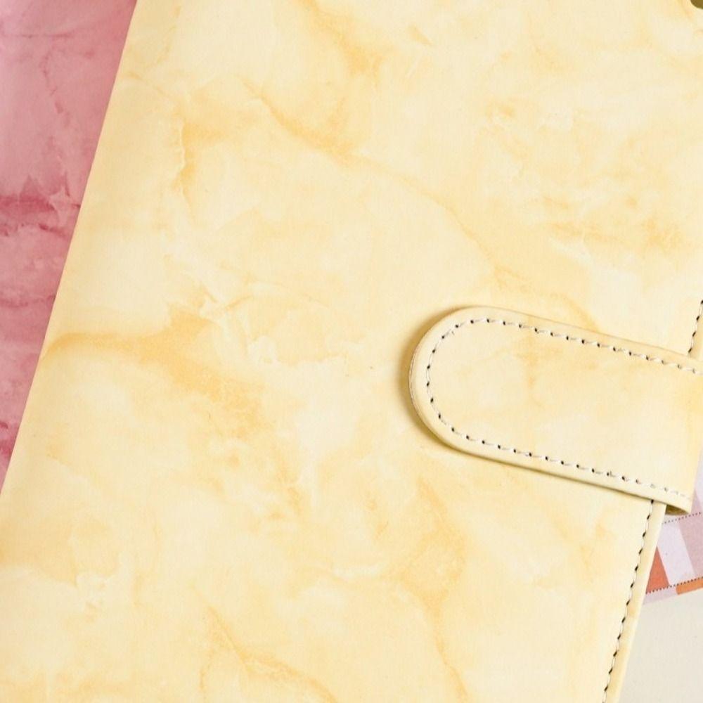 PU Savings Challenges Book Marbling Cash Budget Book Notebook Money Planner Home Use