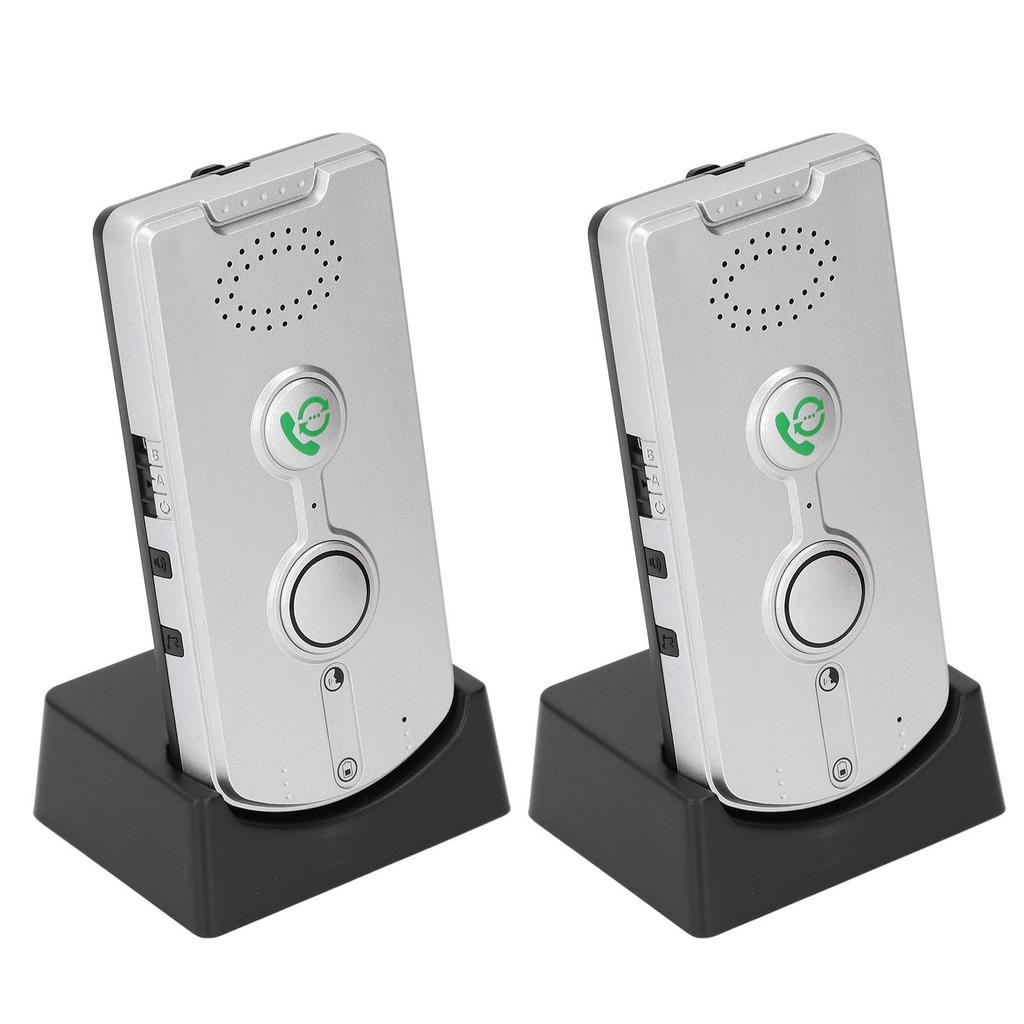 Black 1X Outside 2X Inside) Wireless Intercom Doorbell 1000M Talking US