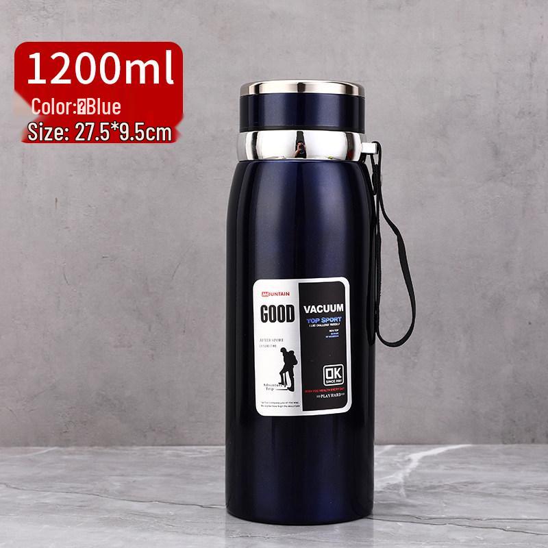 1000ml 316 Edelstahl Tragbarer Outdoor-Thermosbecher für Männer und Frauen - Große Kapazität Geschäfts-Tee- oder Wasserbecher
