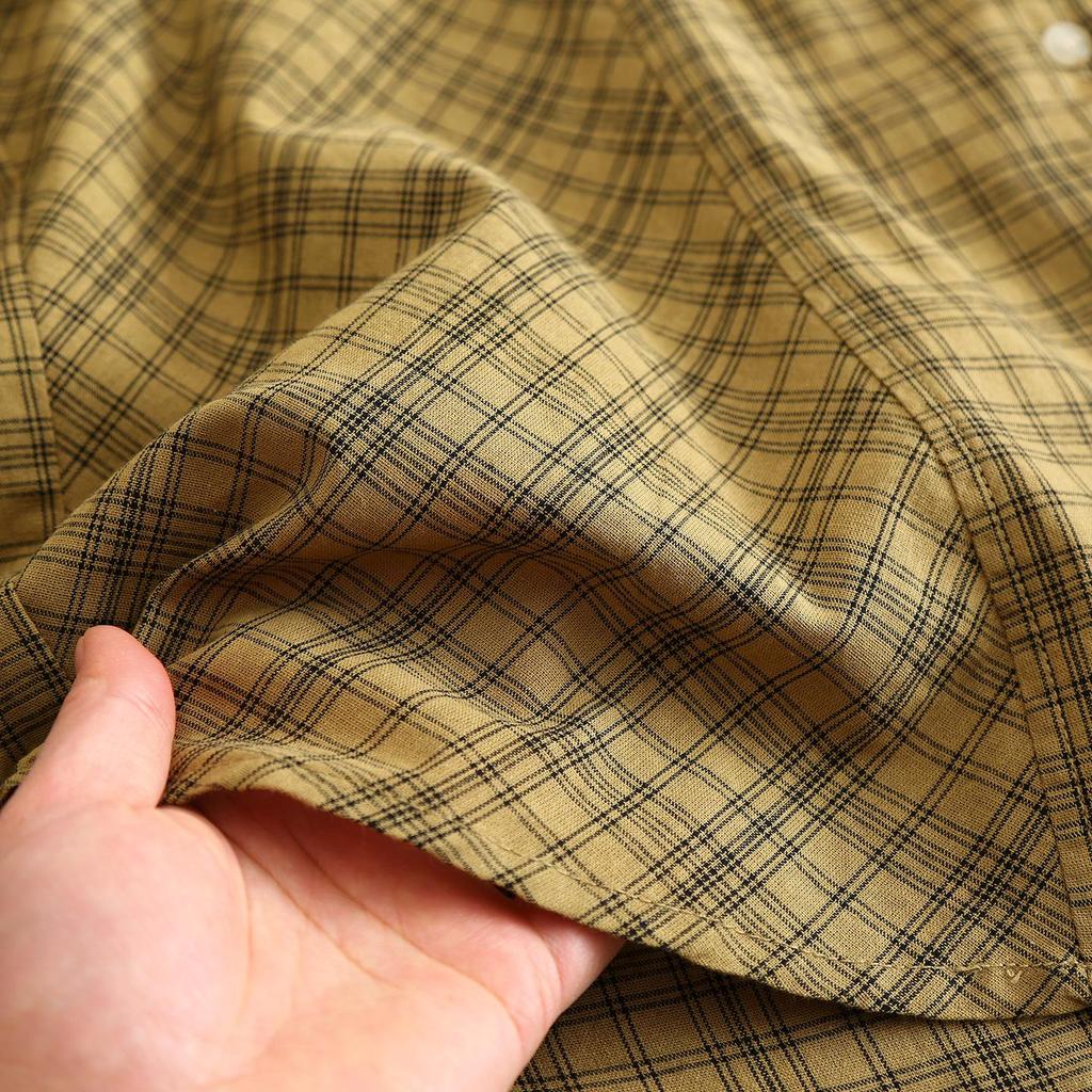 Women's Plaid Cotton Long-Sleeve Top - Slimming & Age-Reducing, Spring/Autumn Collection 2026