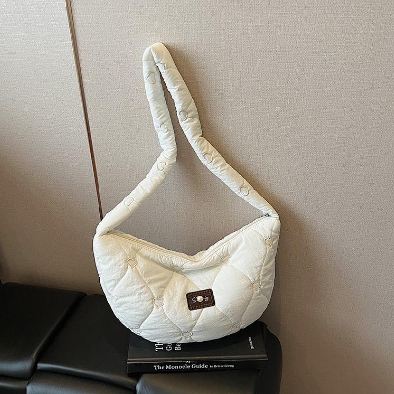 New Texture Simple Hobo Bags Women Leisure Shopping Shoulder Crossbody Bags Lightweight Large Capacity Casual Commuter Bag