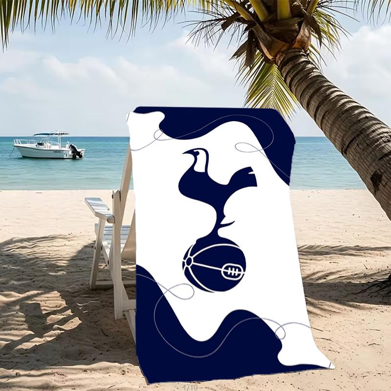 Beach Towel with Tottenham Hotspur F.C Pattern - soft,absorbent,machine washable Lightweight&Modern,swimming,Travel Essentials