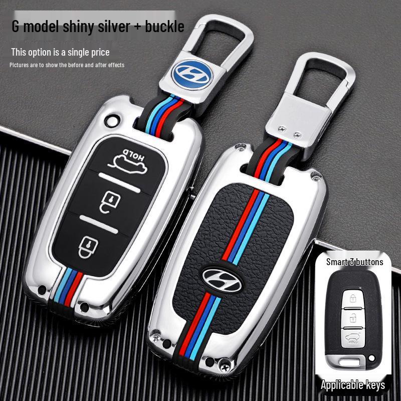 Hyundai Elantra IX35 Key Bag Cover for Sonata, Kia Sportage, K2, Forte Key Fob Shell