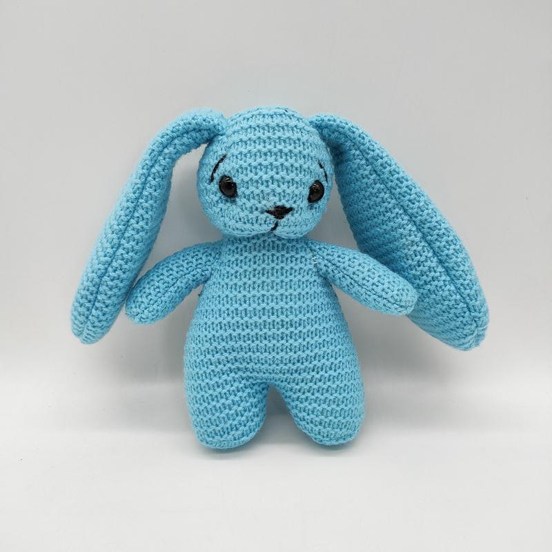 Cute And Charming Cartoon Knitted Animal Plush Doll Rabbit Owl Fox Bear Plush Toy Home Decoration Sleep Soothing Present Designed For Boys Plus Girls