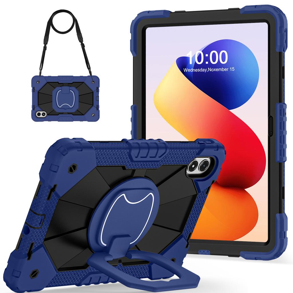 Tablet Case For Xiaomi Redmi Pad 2 Pro Silicone + PC Hand Grip Kickstand Cover with Shoulder Strap