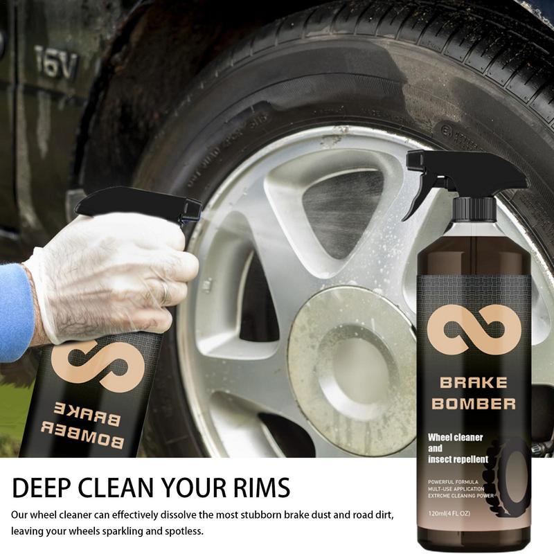 Felgenreiniger Autodetaillierung Bremsstaubentferner Felgen- und Reifenreiniger Leistungsstarker und sicherer Auto-Felgenreiniger-Spray für Aluminiumfelgen