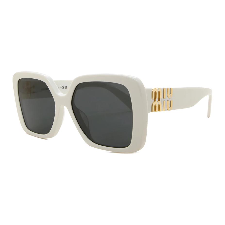 Miu Miu Logo Acetate Square Sunglasses Women sunglasses White MU10YS1425S0