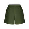 Women's Soft Cotton Linen Shorts Pockets Soft  Button Closure No Zipper Slim Fit Shorts
