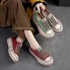 Fashion GKTINOO 2025 New Spring Genuine Leather Women Shoes Sneakers Lace-up Sewing Flat Handmade Leisure Comfortable Ladies Shoes