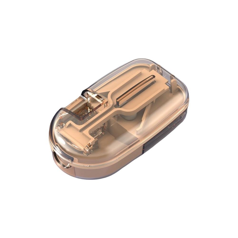 Plastic 2 in 1 Pill Cutter Sealed Pill Storage Box Practical Drug Tablet Organizer For Home Use