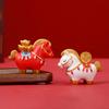 Creative Transfer Zodiac Horse Back Lucky Bag Ingot Can Be Rotated Home Decoration Office Desktop Decoration