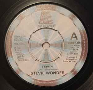 

7inch Record STEVIE WONDER - Lately TMG1226 Motown UK Soul/Funk Used