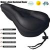 Bicycle Saddle 3D Bike Seat Cover Padded Wide Gel Soft Pad Exercise Bike Seat Cushion Wide Foam Mountain Bicycle Seat Cushion