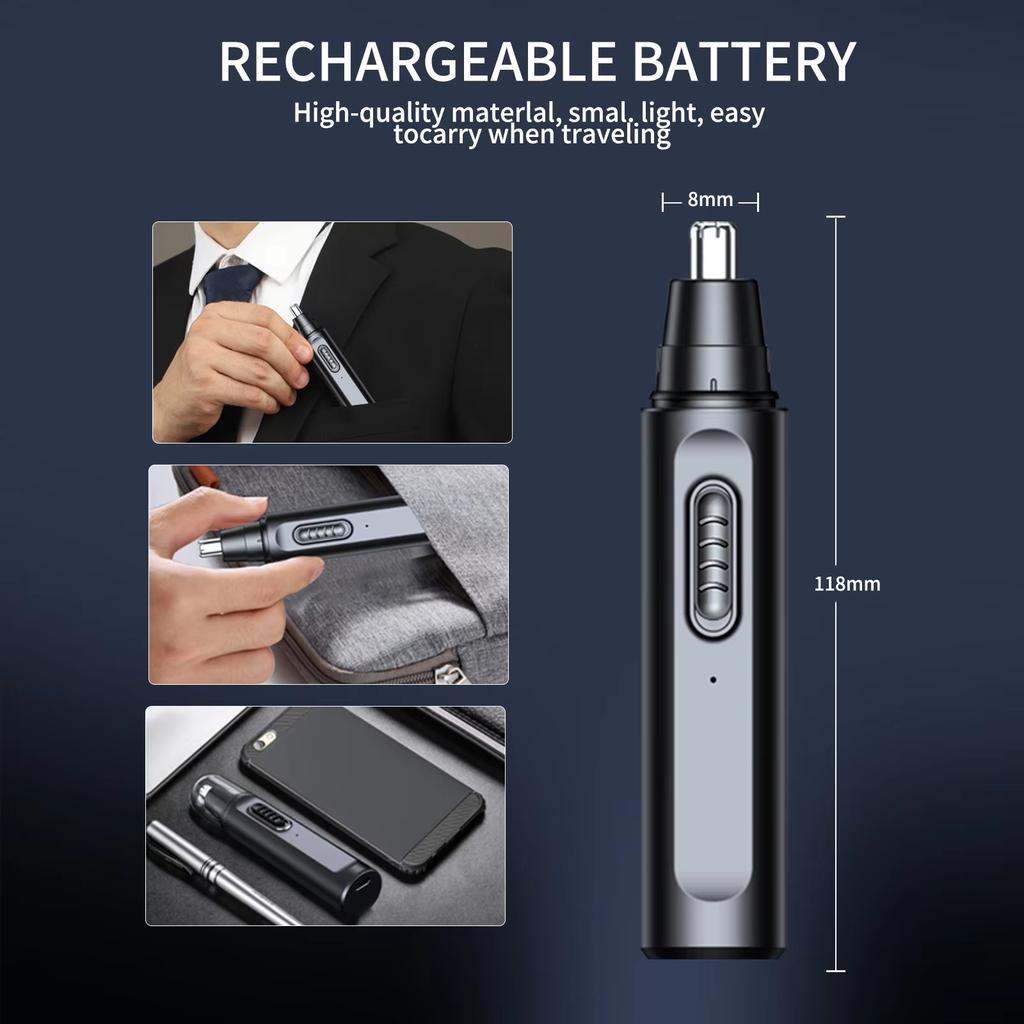 New Mustache Cutter, Etiquette Cutter, Electric Shaver, LCD Screen, Type-C Rechargeable, Washable, Lightweight, Compact, Easy to