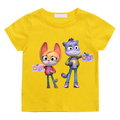 Kawaii The Creature Cases styl Nadruk kreskówkowy Koszulki Wysokiej Jakości 100% Bawełna T-shirt Okrągły dekolt Kreskówkowy Koszulka dla Chłopców/Dziewcząt