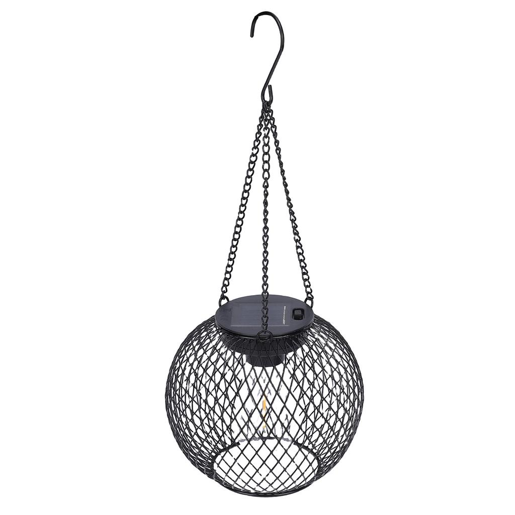 Outdoor Solar Lantern Water Proof Garden Decorative Metal Hanging Landscape Light for Table Pathway Walkway Patio Porch Yard