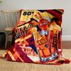 Bright Orange Aperol Spritz Drinks with Bold Geometric and Retro Elements. for All Seasons Blanket Lunch Break Throw Gift