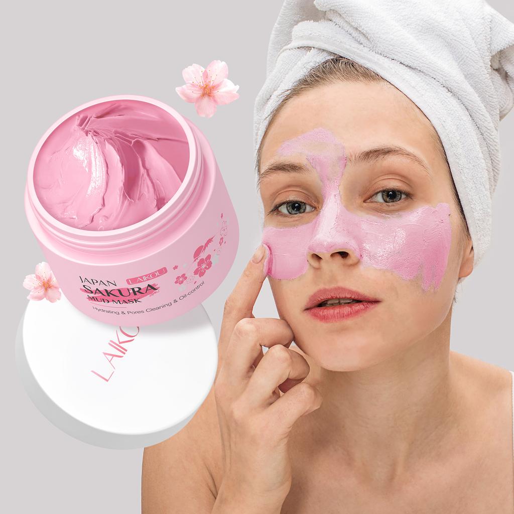 Sakura Maske Zur Gesichtsreinigung Maske Mitesserentferner Mascara Hautpflege Gesichtsmaske Ölkontrolle Porenverfeinerung Hautpflege Maske