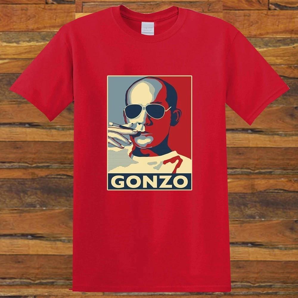 Hunter S Thompson Dr Gonzo Movie Men s Red S-5XL XXXL