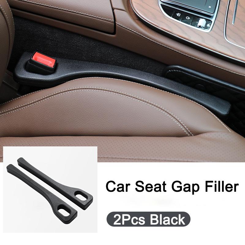 

2Pcs Car Seat Gap Filler Universal PU Leak-proof Filling Strip Anti-Drop Seat Gap Strip With Hole Car Auto Interior Accessories