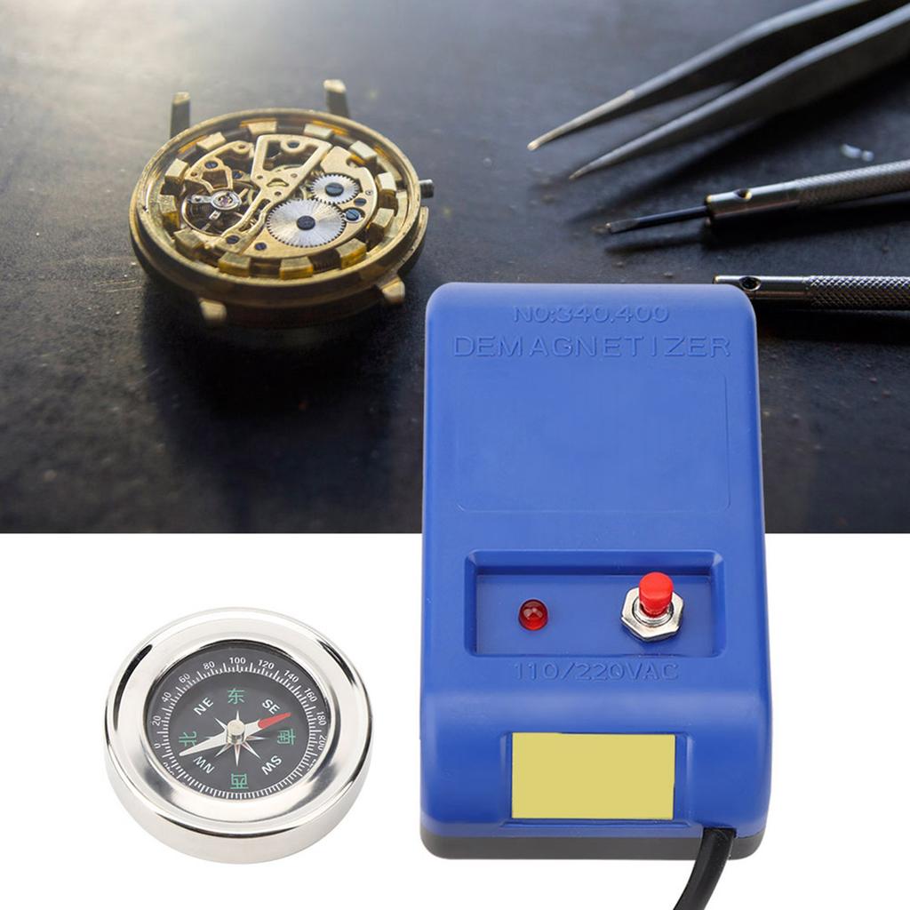 Electrical Demagnetizer Tools Set for Watch Repair Degausser