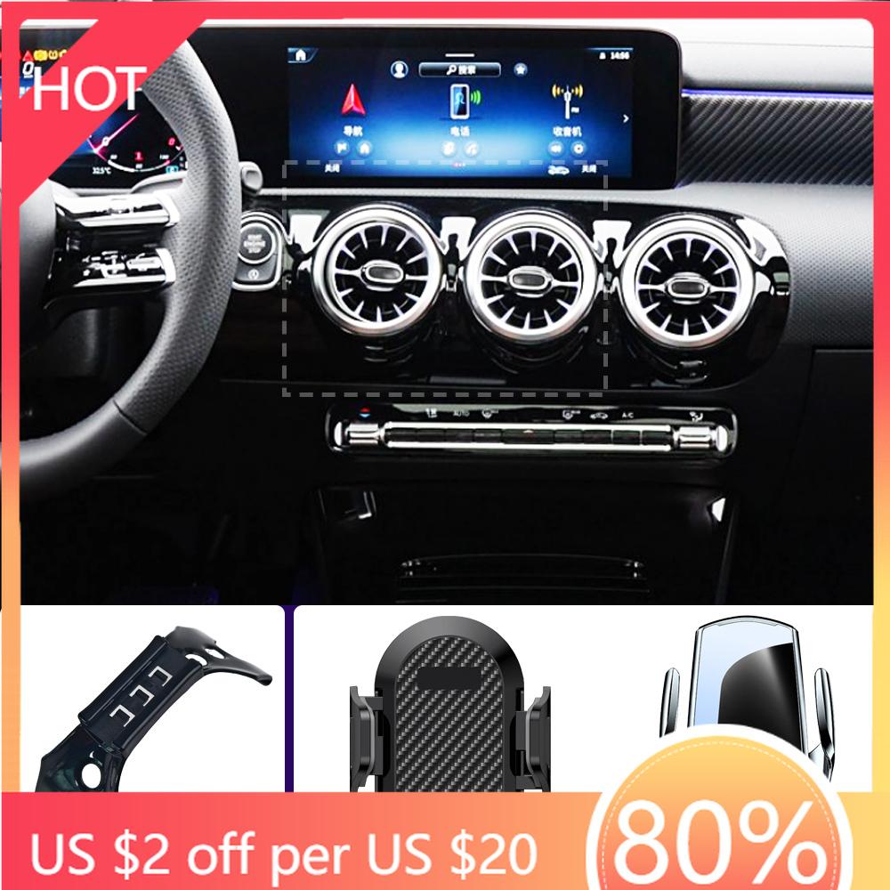 2025 Hot Racing Grills Car Phone Holder For Mercedes Benz A Class A200 180 W177 2019-2024 Mobile Phone Mounts Car Wireless Charg