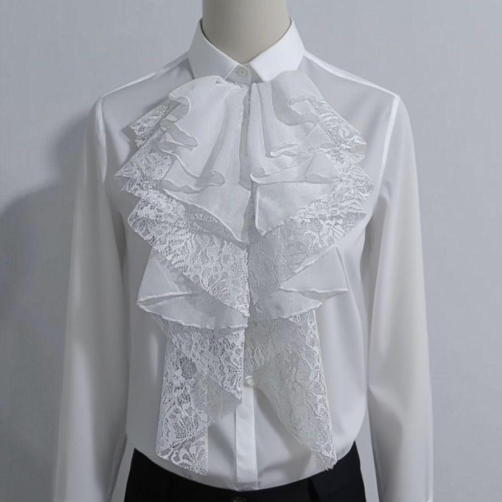 Eleganter Rüschenkragen Abnehmbarer dekorativer Spitzenbesatz Süßer falscher Spitzenkragen Geschenk