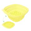Foldable Ice Bath Facial Basin With Soft Silicones Design Builts-In Ice Tray Face Bowl For Cooling Relief Travel Use